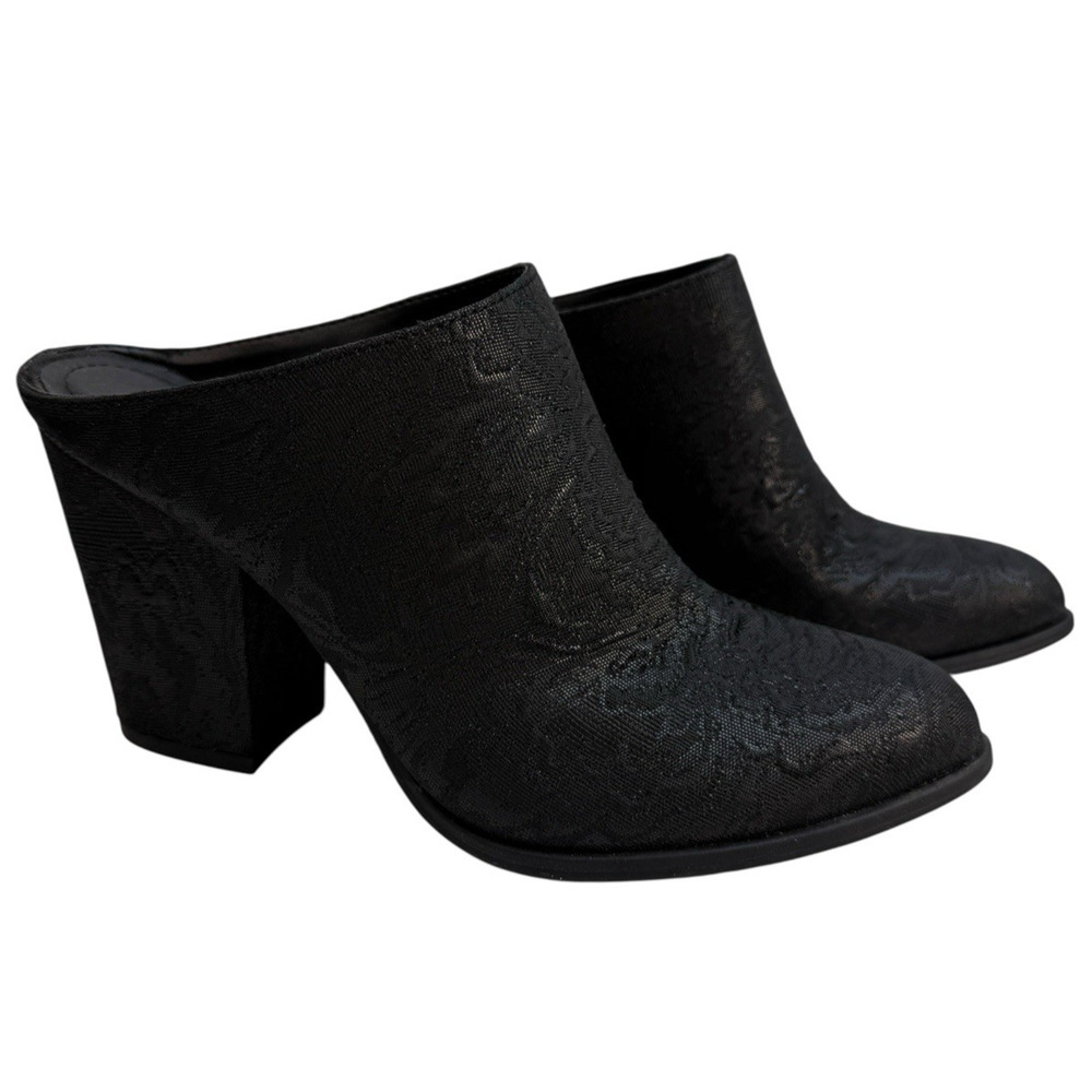 Reaction By Kenneth Cole Women's‎ Tap Dance Size 8M Black Mule Shoe